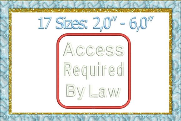 Access Required by Law Embroidery Review