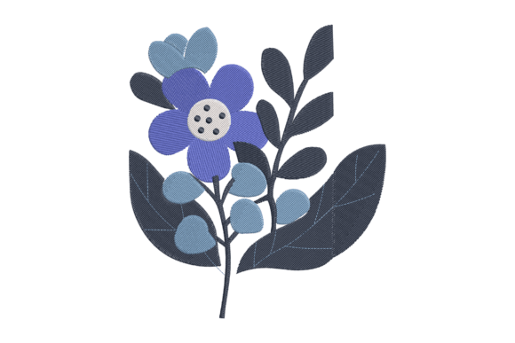 Blue Floral Modern Embroidery Art Review