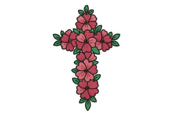 Cross Floral Embroidery Design Review