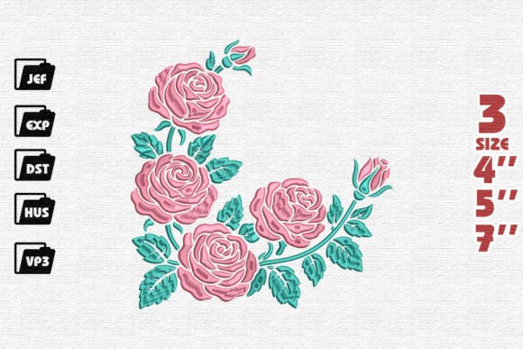 Curved Rose Corner Embroidery Review