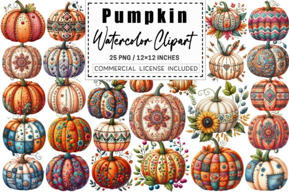 Faux Embroidery Fall Pumpkin Clipart Review
