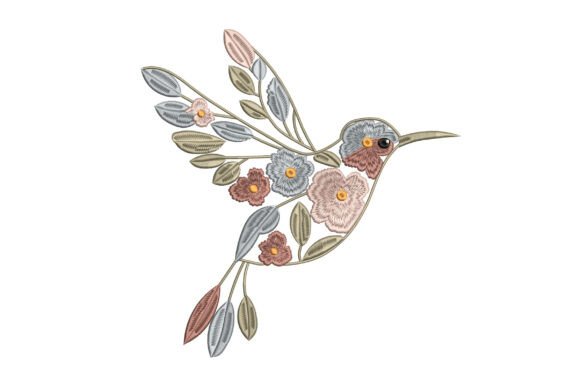 Floral Hummingbird Embroidery Review for Etsy Sellers
