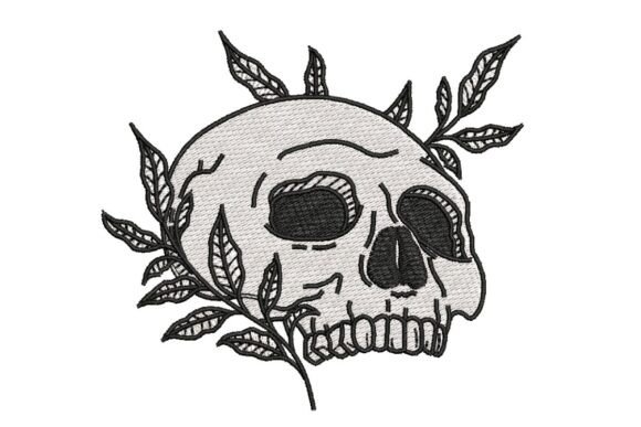 Floral Skull Tattoo Embroidery Design Review