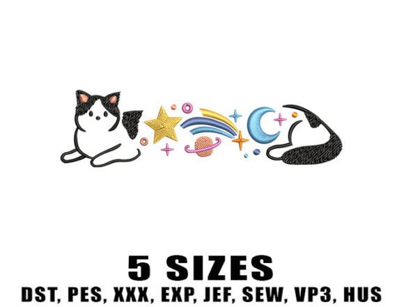 Galaxy Cat Embroidery Design Review
