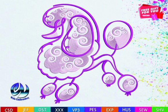 Poodle Embroidery Design Review