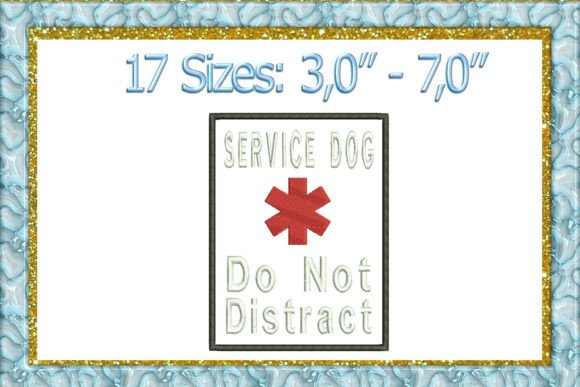 Service Dog Applique Embroidery Design Review