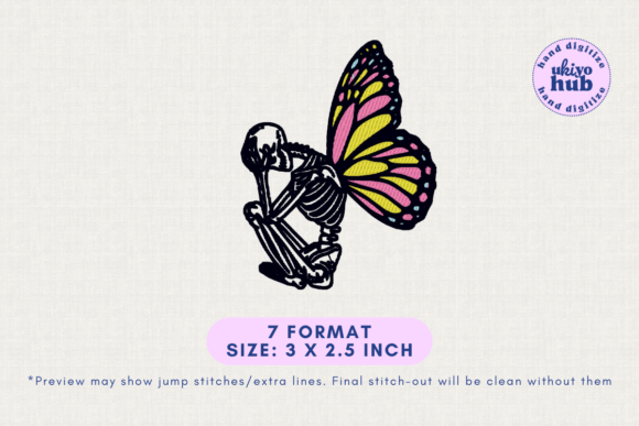 Skulls Skeleton Butterflies Embroidery Review