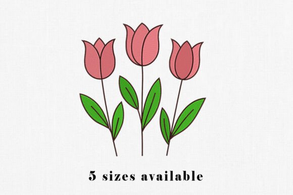 Tulip Flower Embroidery Design Review